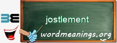 WordMeaning blackboard for jostlement
